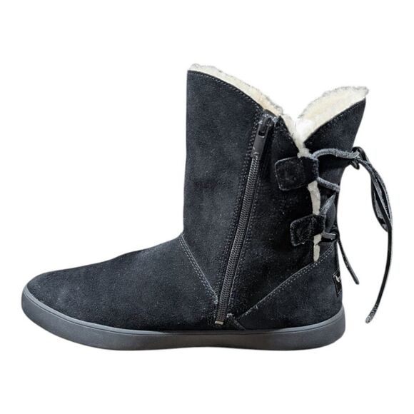 KOOLABURRA Shazi Short Black Suede Winter Boot Size 9 - Picture 7 of 9